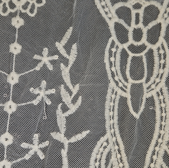 Sundance ivory white lace cardigan jacket Womens Large - Picture 6 of 11